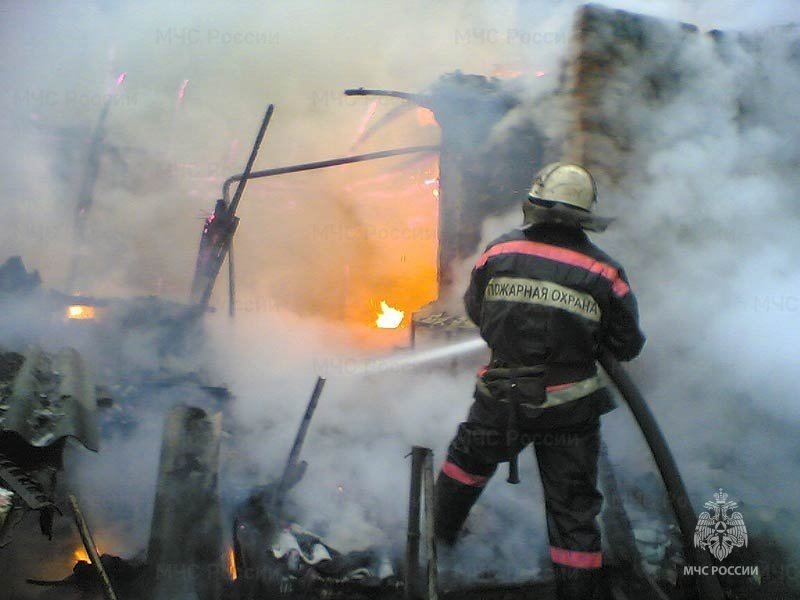 Пожар в муниципальном образовании Усть-Абаканский район