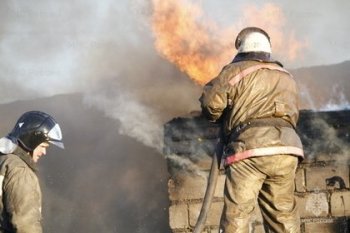 Пожар в муниципальном образовании г. Абакан