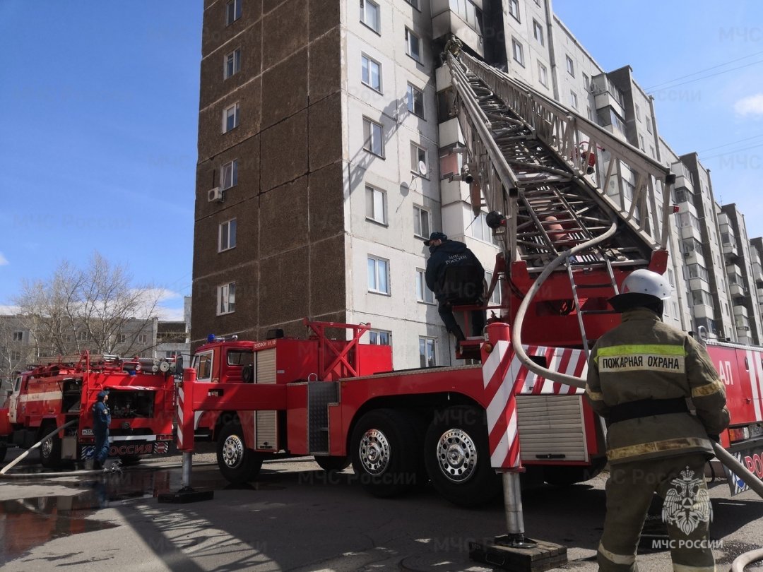 Пожар в муниципальном образовании г. Абакан