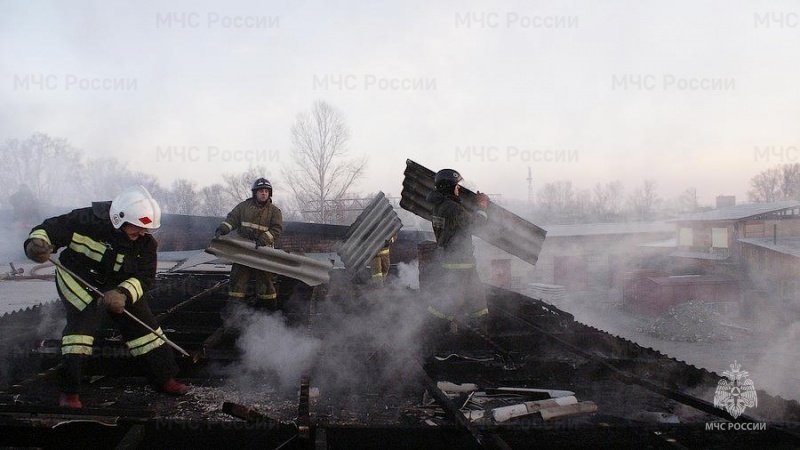 Пожар в муниципальном образовании г. Абакан